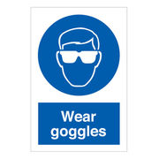 Wear Goggles Sign